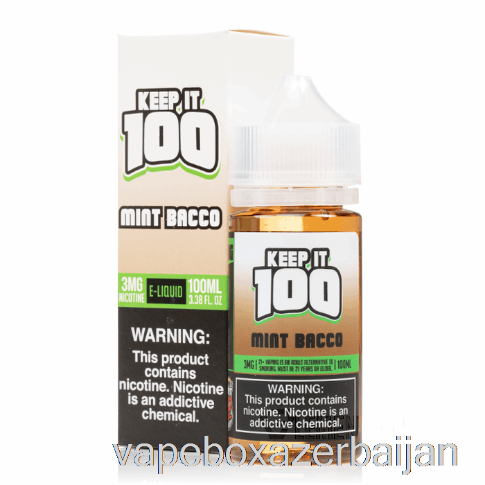 Vape Azerbaijan Mint Bacco - Keep It 100 - 100mL 6mg